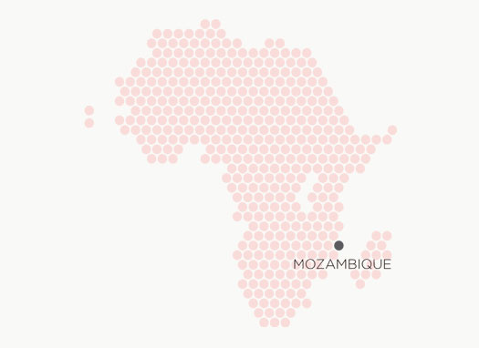 Mapa situación de Mozambique